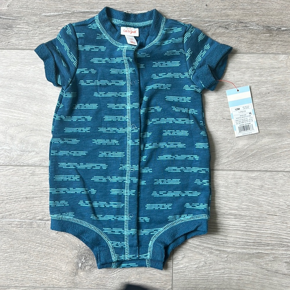 Cat and Jack 12 month romper NWT
